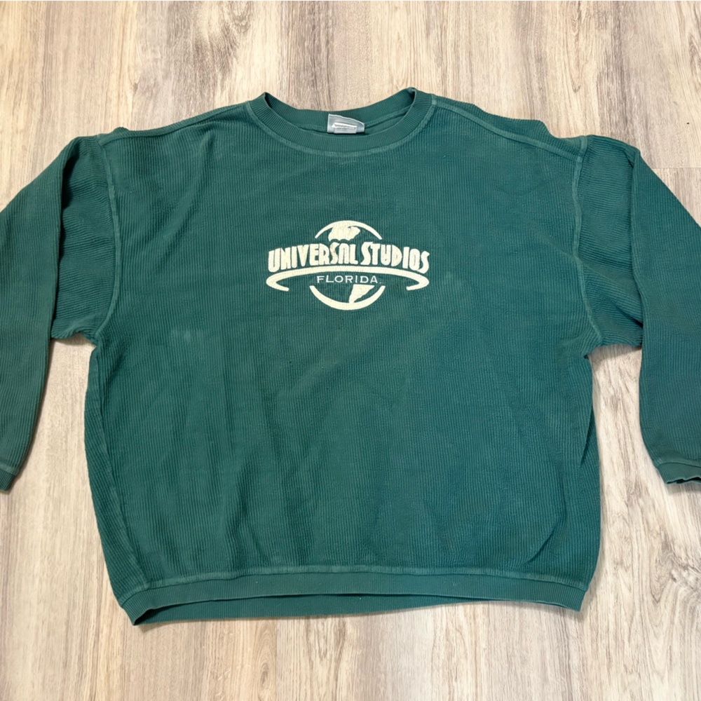 Universal Studios Green Crewneck Sweater